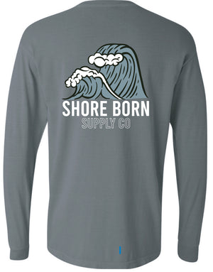 Long Sleeve - Grey Wave